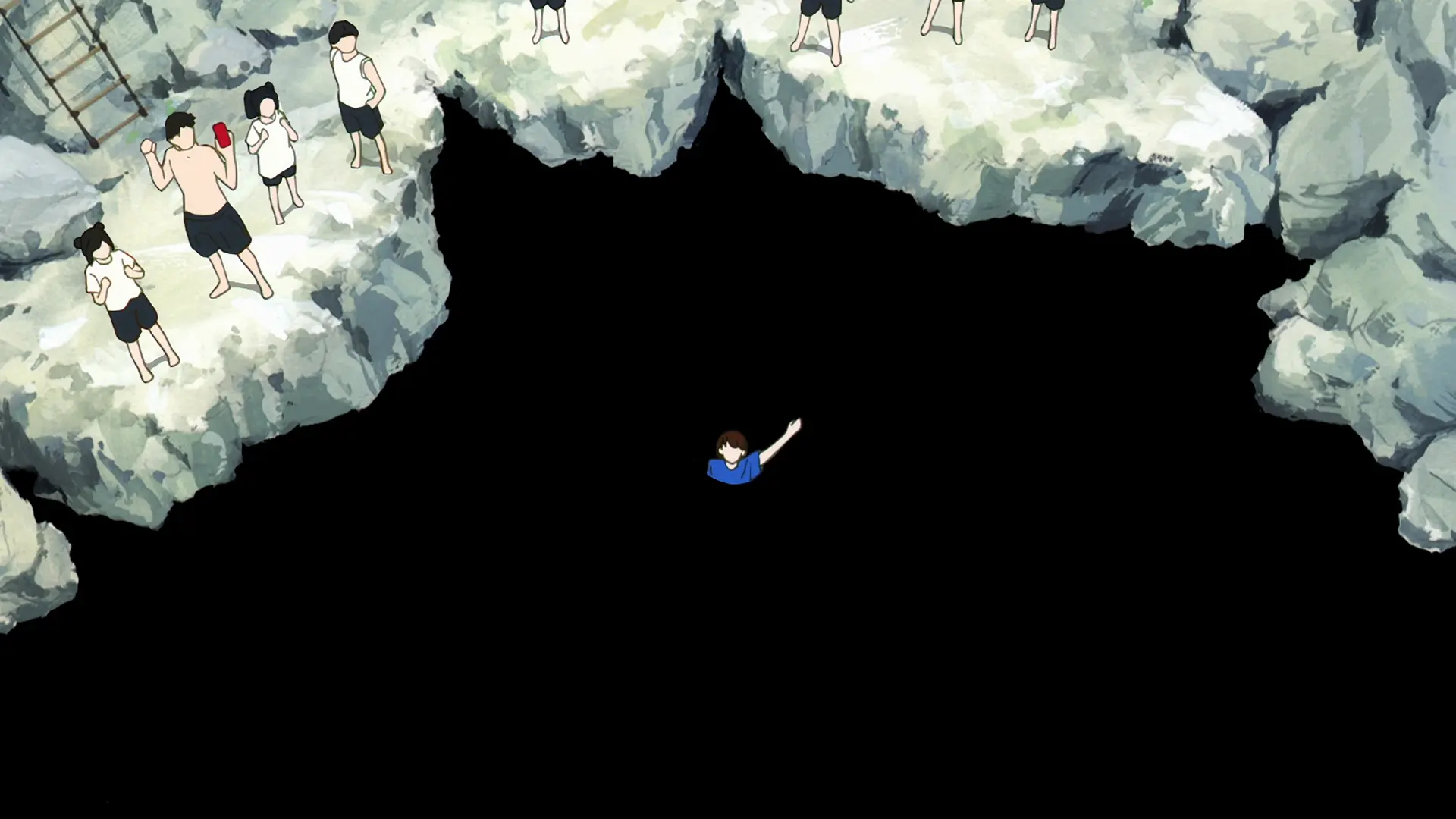 Screenshot of a scene from the anime Sonny Boy, from episode 4 at timestamp 00:38